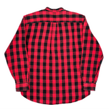 (DESIGNERS) 1998 GOOD ENOUGH BLOCK CHECKERED STAND UP COLLAR PULLOVER FLANNEL SHIRT