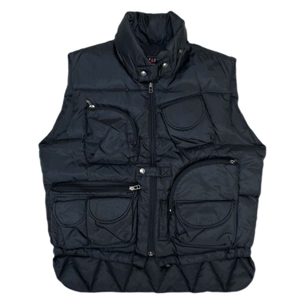 (DESIGNERS) 1990'S～ VAN JAC 3D POCKET DESIGN RIP STOP PADDED VEST WITH CHIN STRAP