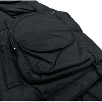 (DESIGNERS) 1990'S～ VAN JAC 3D POCKET DESIGN RIP STOP PADDED VEST WITH CHIN STRAP