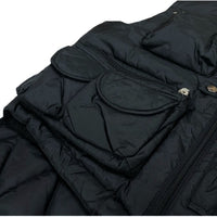 (DESIGNERS) 1990'S～ VAN JAC 3D POCKET DESIGN RIP STOP PADDED VEST WITH CHIN STRAP