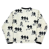 (VINTAGE) 1990'S～ MADE IN USA L.L.Bean PENGUIN PATTERN ALL OVER PRINT PULLOVER FLEECE SHIRT