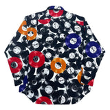 (designers) 1990'S～ MADE IN JAPAN JUN MEN RECORD PATTERN TOTAL PATTERN PRINT SHIRT