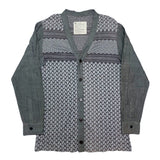 (designers) MADE IN JAPAN ink SLEEVE COTTON LINEN PANELED DESIGN COTTON CARDIGAN