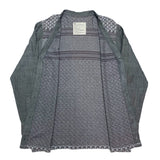 (designers) MADE IN JAPAN ink SLEEVE COTTON LINEN PANELED DESIGN COTTON CARDIGAN
