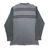 (designers) MADE IN JAPAN ink SLEEVE COTTON LINEN PANELED DESIGN COTTON CARDIGAN