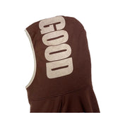(DESIGNERS) 2002 GOOD ENOUGH HOOD LOGO PRINTED DESIGN PULLOVER HOODIE SWEAT SHIRT
