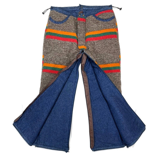 (DESIGNERS) MASH X Phatee 3WAY DESIGN BLANKET WOOL PANTS