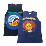 (t-shirt) 1990'S～ GAMMARAY SLEEVE CUTOFF DOUBLE SIDED PRINT TOUR T-SHIRT 2PCS SET