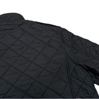(VINTAGE) 1990'S～ POLO RALPH LAUREN LEATHER PANELED STAND UP COLLAR QUILTING JACKET WITH CHIN STRAP