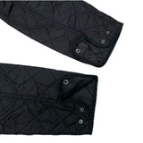 (VINTAGE) 1990'S～ POLO RALPH LAUREN LEATHER PANELED STAND UP COLLAR QUILTING JACKET WITH CHIN STRAP