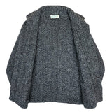 (VINTAGE) MADE IN SCOTLAND INVERALLAN GREEN TAG 3A FISHERMAN HAND KNIT CARDIGAN