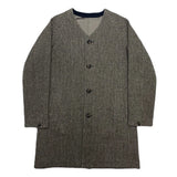 (DESIGNERS) 2012 MADE IN JAPAN PHENOMENON HERRINGBONE WOOL COLLARLESS COAT