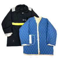 (VINTAGE) MADE IN USA FIRE-DEX FIRE FIGHTER JACKET WITH QUILTINH LINER