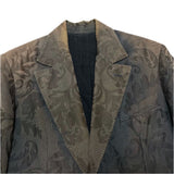 (DESIGNERS) MADE IN FRANCE LOUIS VUITTON SUPER SUNFADED TOTAL PATTERN 2 BUTTON BLAZER JACKET