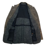 (DESIGNERS) MADE IN FRANCE LOUIS VUITTON SUPER SUNFADED TOTAL PATTERN 2 BUTTON BLAZER JACKET