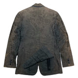 (DESIGNERS) MADE IN FRANCE LOUIS VUITTON SUPER SUNFADED TOTAL PATTERN 2 BUTTON BLAZER JACKET