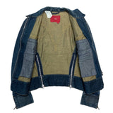 (DESIGNERS) 2000'S～ MADE IN CROATIA Levi's RED ZIP DESIGN DENIM SINGLE BREATED BIKER JACKET
