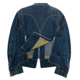(DESIGNERS) 2000'S～ MADE IN CROATIA Levi's RED ZIP DESIGN DENIM SINGLE BREATED BIKER JACKET