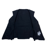 (designers) 1990'S～ MADE IN ITALY MOSCHINO JEANS ZIPPERED DESIGN BLACK DENIM VEST