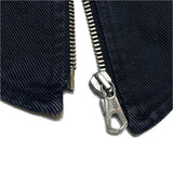 (designers) 1990'S～ MADE IN ITALY MOSCHINO JEANS ZIPPERED DESIGN BLACK DENIM VEST