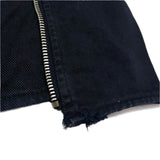 (designers) 1990'S～ MADE IN ITALY MOSCHINO JEANS ZIPPERED DESIGN BLACK DENIM VEST