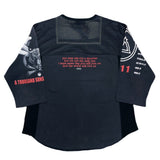 (designers) MADE IN JAPAN ink REMAKE MESH PANELED PATCHWORK SHIRT