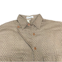 (DESIGNERS) 1980'S～ GIORGIO ARMANI FRONT DEFORMED DESIGN TOTAL PATTERN SHIRT