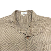 (DESIGNERS) 1980'S～ GIORGIO ARMANI FRONT DEFORMED DESIGN TOTAL PATTERN SHIRT