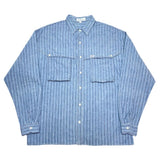 (vintage) 1980'S～ MADE IN USA GUESS 3D POCKET STRIPED PATTERN SHIRT