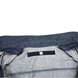 (DESIGNERS) 1990'S～ MARITHE FRANCOIS GIRBAUD INDIGO STAND UP COLLAR SHORT SLEEVE SHIRT JACKET