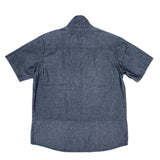 (DESIGNERS) 1990'S～ MARITHE FRANCOIS GIRBAUD INDIGO STAND UP COLLAR SHORT SLEEVE SHIRT JACKET