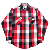 (vintage) 1990'S～ FIVE BROTHER BLOCK CHECKERED HEAVY FLANNEL SHIRT