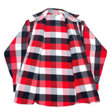 (vintage) 1990'S～ FIVE BROTHER BLOCK CHECKERED HEAVY FLANNEL SHIRT