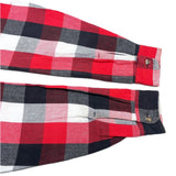 (vintage) 1990'S～ FIVE BROTHER BLOCK CHECKERED HEAVY FLANNEL SHIRT