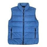 (DESIGNERS) MADE IN ROMANIA ASPESI INDIGO COTTON DOWN VEST