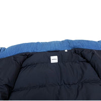 (DESIGNERS) MADE IN ROMANIA ASPESI INDIGO COTTON DOWN VEST
