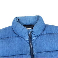 (DESIGNERS) MADE IN ROMANIA ASPESI INDIGO COTTON DOWN VEST