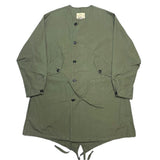 (DESIGNERS) MADE IN USA MONITALY GAS PROTECTIVE PARKA TYPE COLLARLESS FISHTAIL PARKA