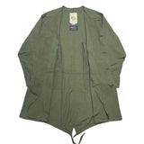 (DESIGNERS) MADE IN USA MONITALY GAS PROTECTIVE PARKA TYPE COLLARLESS FISHTAIL PARKA