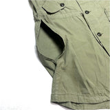 (DESIGNERS) MADE IN USA MONITALY GAS PROTECTIVE PARKA TYPE COLLARLESS FISHTAIL PARKA