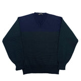 (DESIGNERS) 1980'S～ Y's for Men OLD TAG PANELED DESIGN V NECK KNIT