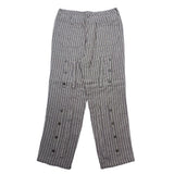 (designers) MADE IN JAPAN MOTIVE STRIPED PATTERN BUTTON CLOSURE BONDAGE PANTS