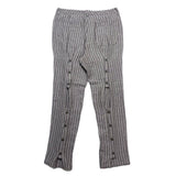 (designers) MADE IN JAPAN MOTIVE STRIPED PATTERN BUTTON CLOSURE BONDAGE PANTS
