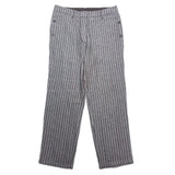 (designers) MADE IN JAPAN MOTIVE STRIPED PATTERN BUTTON CLOSURE BONDAGE PANTS
