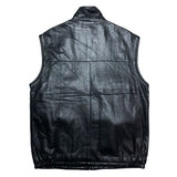 (DESIGNERS) NEW MADE IN ITALY LATINI PADDED LAMB LEATHER VEST