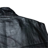 (DESIGNERS) NEW MADE IN ITALY LATINI PADDED LAMB LEATHER VEST