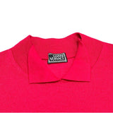 (DESIGNERS) MADE IN ITALY GIANNI VERSACE CASHMERE SILK BLEND DEFORMED COLLAR DESIGN KNIT