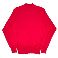 (DESIGNERS) MADE IN ITALY GIANNI VERSACE CASHMERE SILK BLEND DEFORMED COLLAR DESIGN KNIT