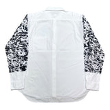 (designers) AD2011 COMME des GARCONS HOMME PLUS SLEEVE TOTAL PATTERN PRINT PANELED DESIGN SHIRT