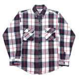 (vintage) 1980'S～ MADE IN USA FIVE BROTHER LATTICE PATTERN HEAVY FLANNEL SHIRT